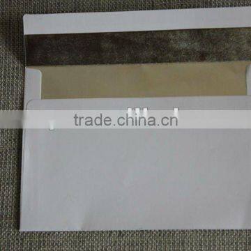 self-adhesive western style white plain paper envelope