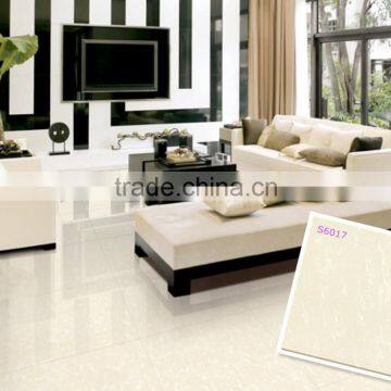 Nano Finished Ivory/Beige Soluble Salt Polished Porcelain Floor Stock Tiles