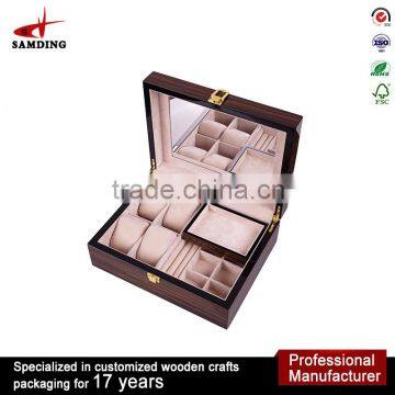 Customized solid wood waterproof car key case box for sale