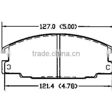 D363 16 05 825 1605827 1605916 for Opel Vauxhall remsa brake pads