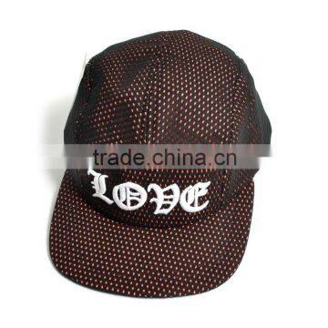 new arrived 2016 applique plain 5 panel camp cap custom print pattern hat cap wholesale