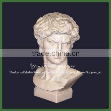 Decorative Carved Famous Marble Bust Of David