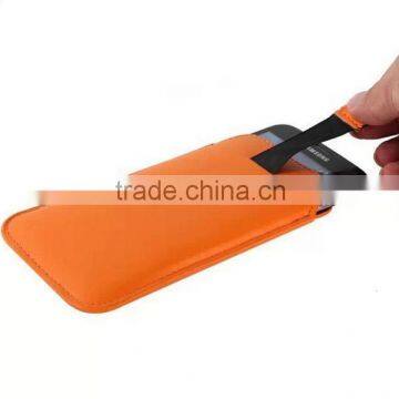 Hot Selling Fashion Leather Mobile Phone Pouch Case in Dongguan photo-3