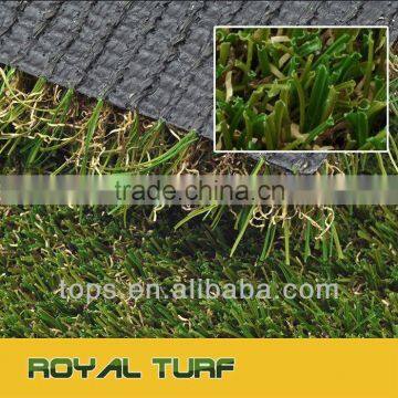 non-falt synthetic grass for garden with U shaped fiber