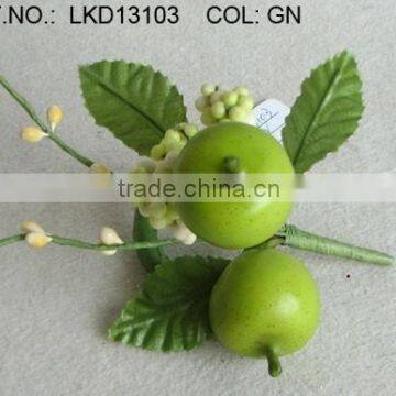 artificial handmade foam apples and berries napkin ring