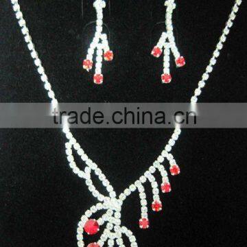 lady rhinestone jewelry sets