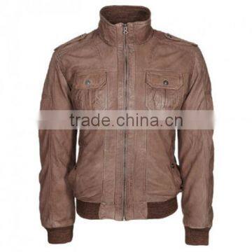 fashion leather jacket , Genuine sheep leather jacket for men , Winter Leather Jackets , Pakistan Original Pure Leather Jackets