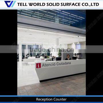 Modern style office counter/high quality reception desks/front office desk simple design