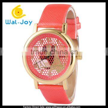 WJ-5455 tower and book hollow face unique design vogue wholesale girls watch