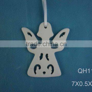 christmas ornament unpainted ceramic bisque star tree