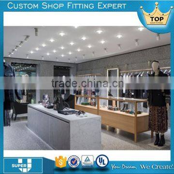Tailor made attractive modern fashion retail cloth shop decoration