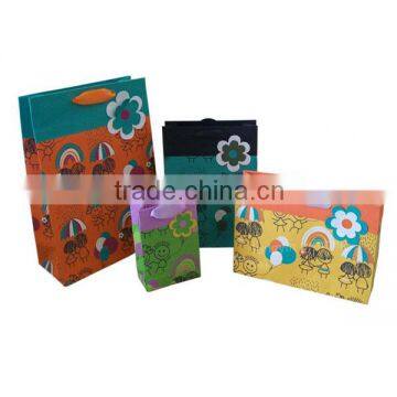 Colorful paper bag, shopping bag, gift bag printing