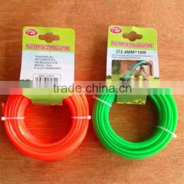 Hot Sale 2.4mmx10m Garden Nylon Trimmer Line For Lawn Mowers