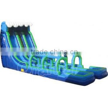 Giant Dual Lane Tsunami Inflatable Water Slide