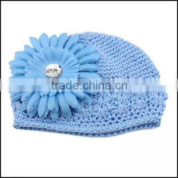 New 2014 Autumn Winter Organic Cotton Baby Beanie Hats With Striped Bear Ears For Newborn