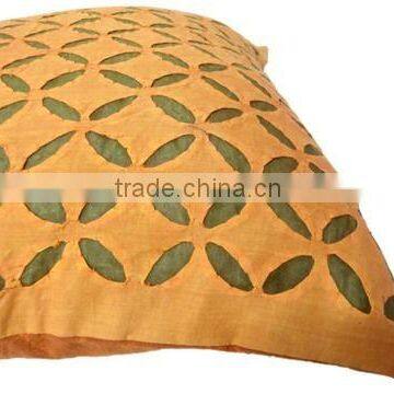 RTHCC- 83 Gujrati Stylish Designer Hand Crafted Applique Cut Work Cotton Kantha Stitch Cushion Covers Christmas Home Decor photo-4
