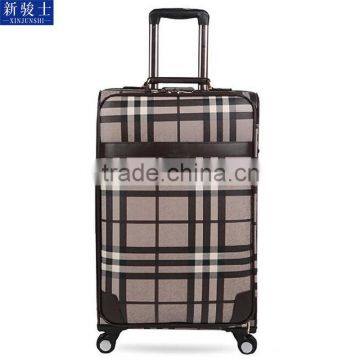 Factory Wholesale PVC Shell 360 Degree Spinner Wheels Soft Trolley Luggage photo-2