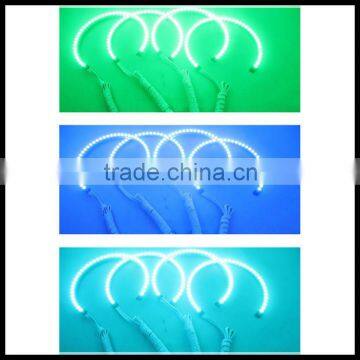 4x 131mm Led Color Changing angel eye RGB5050 halo rings with remote control 42SMD LED angel eyes