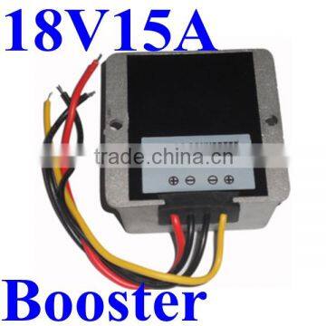 dc step up converter 15v 14v 12v 9v to 18v 10A 12A 15Amax voltage regulator power supply module 270W booster IP68