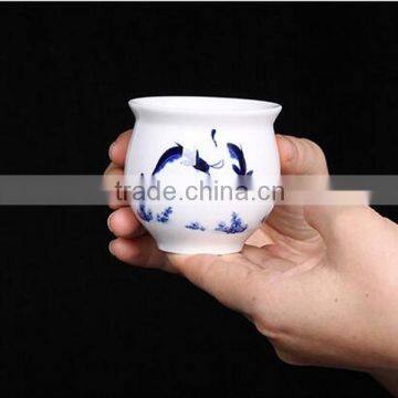 Chinese Style 7 Pieces Blue and White Porcelain Tea Set photo-6