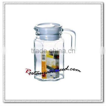 D091 Octagonal Glass Pitcher