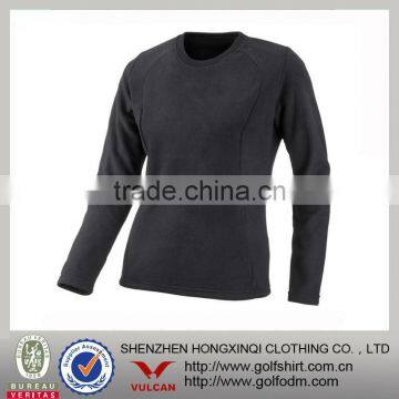 2013 Long Sleeve Ladies Sweater Gray Color With Polar Fleece Fiber