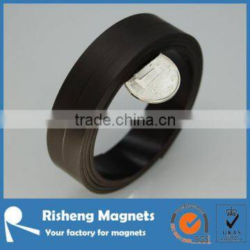 20mm wide 2mm thick plain one side magnetized magnetic strip roll