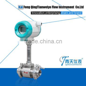 SS304 body Tri-clamped type gas vortex flowmeter