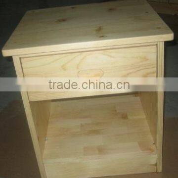 natural pine wood nightstand cabinet UCF0031