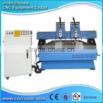 2 Heads 2 Rotary Axis Flat Cylinder Engraving Machine CNC Router DSP A18 4 Axis System ZK-1325