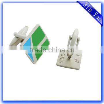 Factory Free Samples Personalized Silver Blank Cufflinks Sale photo-2