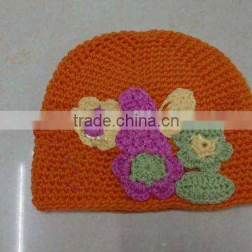 Children's Caps knitting hat beanie flower hat baby crochet hats cap embroider Hat dicers