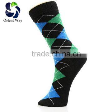 cotton mens custom argyle socks