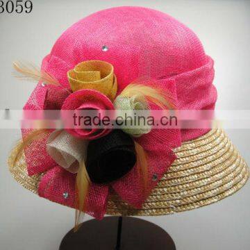 Sinamay straw party hats