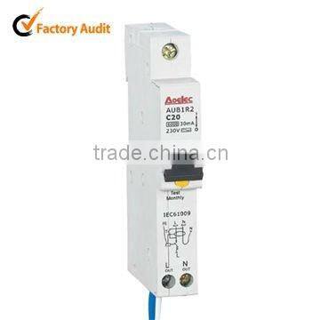 AUB1R2 high breaking capacity signal RCBO circuit breaker