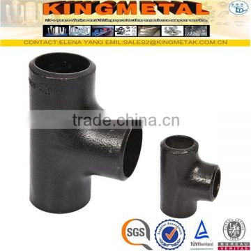 ASTM A234 WPB Carbon Steel 4"Inch SCH40 Reducing Tee Pipe Fittings