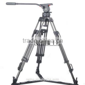 Professional Video Camera Heavy Duty Tripod Fluid Drag Head Camera Camcorder