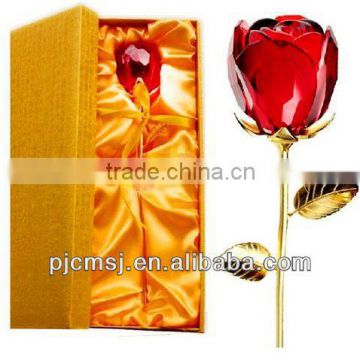 beautiful crystal rose as decoration or gifts