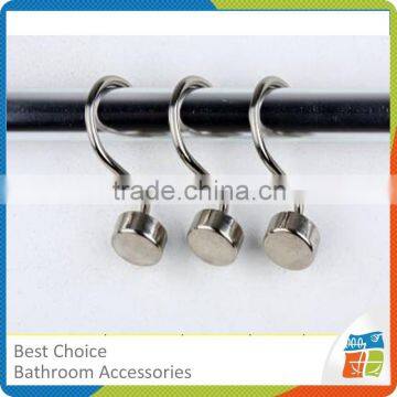 2016 nice pattern Metal shower curtain hooks