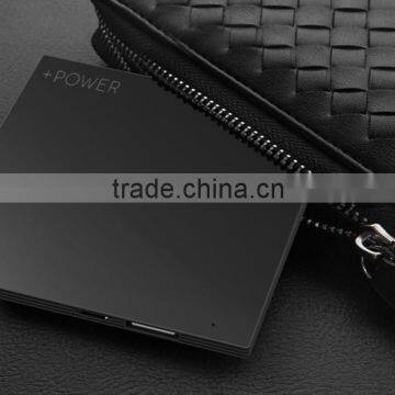 Credit card power bank Custom LOGO Power Bank with LED 2000, 2200,2600mAh metal case credit card size Power Bank