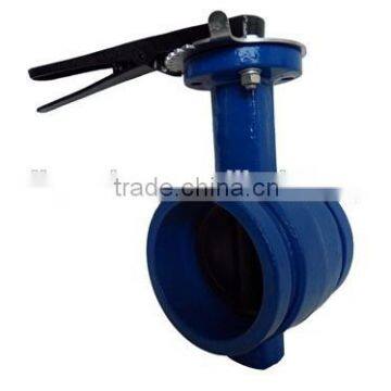 CE certificate DN300 groove end butterfly valve