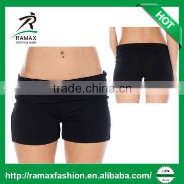 Ramax Custom Women Fold Over Athletic Yoga Shorts