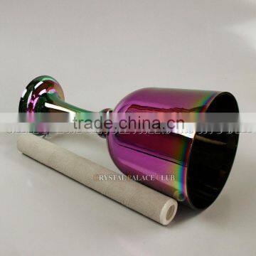 Purple Titanium Quartz Crystal Singing Grail Bowl With Handle or Stand and Seven Color photo-4