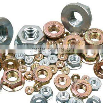 DIN6923 Flange Nut Hexagon nuts with serrated flange ISO metric coarse pitch thread