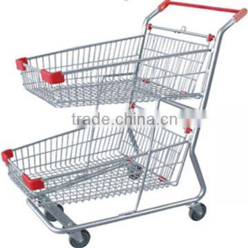 RH-SD03 Double Layers Shopping Cart