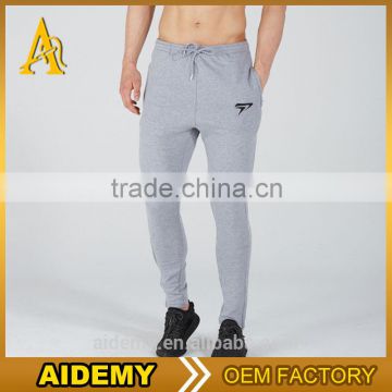 custom plain training jogger pants slim fit french terry gym joggers