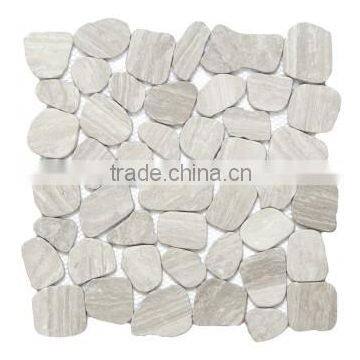 stone mosaic design, pebble mosaic tiles, modern house mosaics (PMSG206)