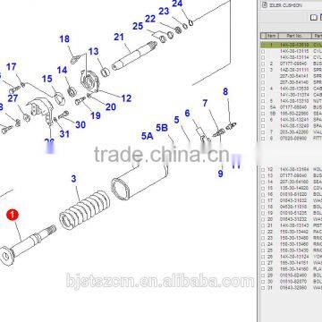 D65E-12 undercarriage parts spring cylinder 14X-30-13510