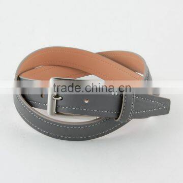 Various Design Men Genuine Leather Belts With Plastic Belt Buckles photo-2