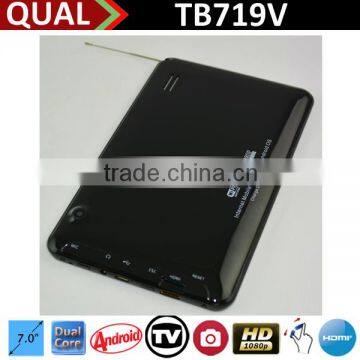 7 Inch Android tv Tuner Laptop Tablet Digital tv With Allwinner A20 Isdb-t tv Dual Core 1.3GHz Two Camera Bluetooth Android 4.4